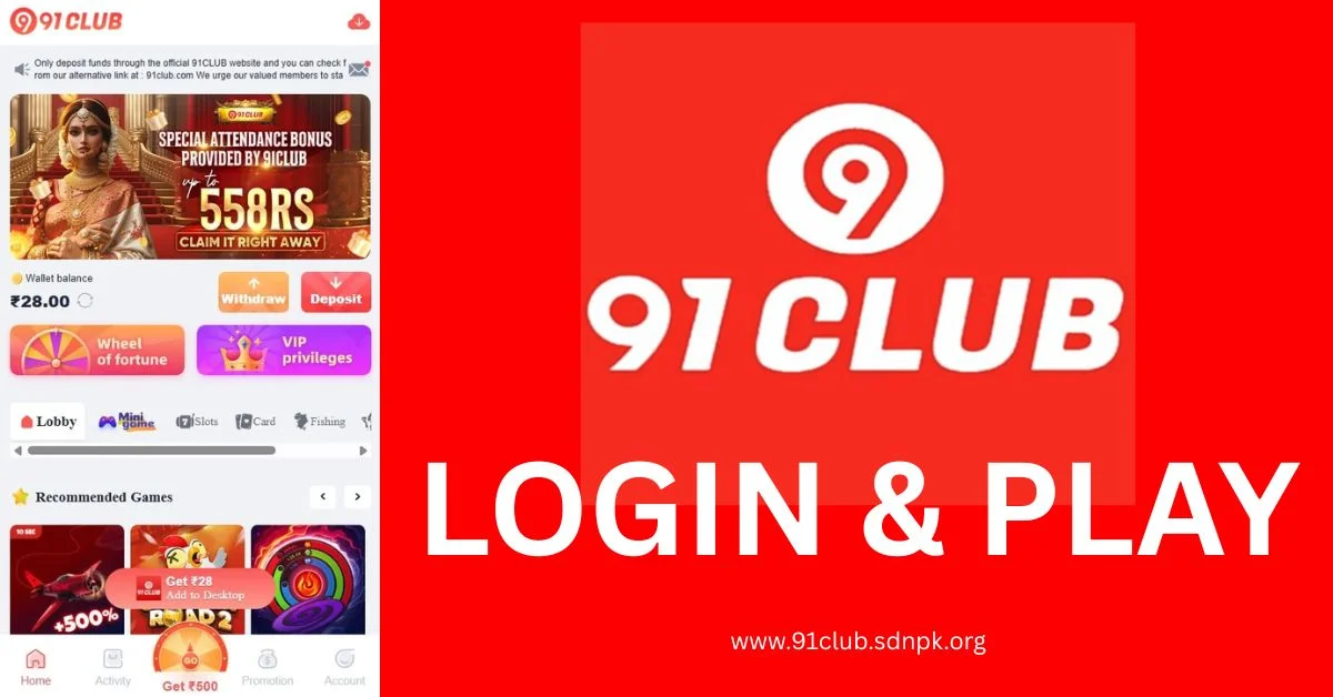 91 Club Login featured image