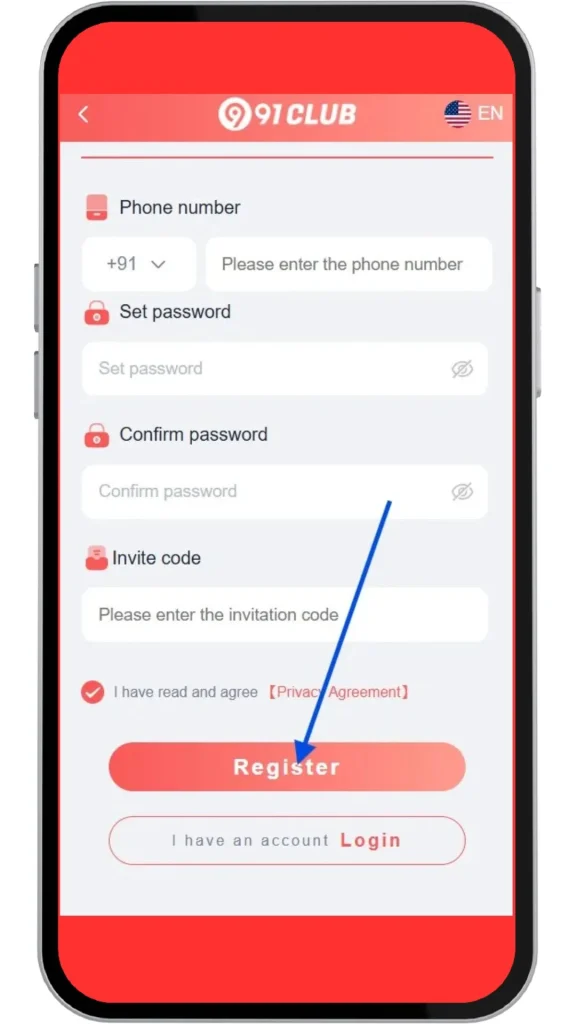 click register button